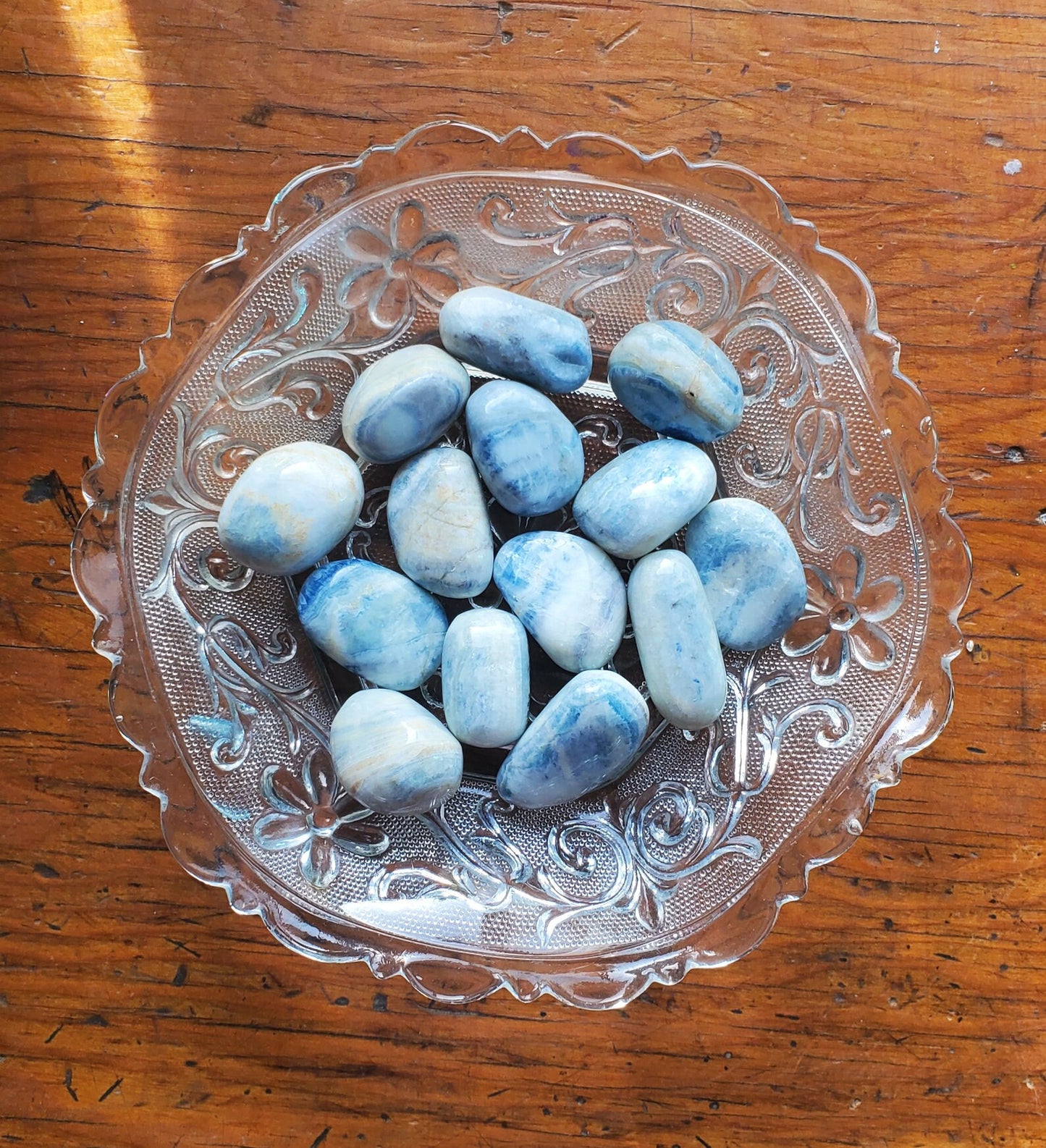 Blue Scheelite - Tumbled