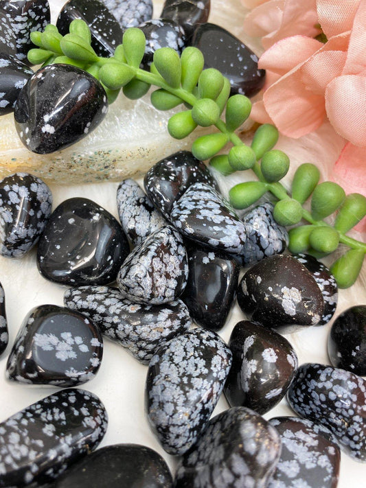 Snowflake Obsidian - Tumbled