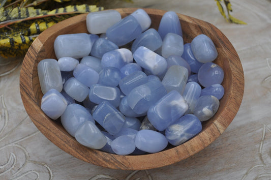 Blue Chalcedony - Tumbled