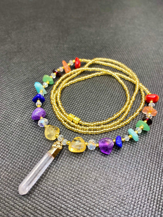 7 Chakra Crystal Waist Beads