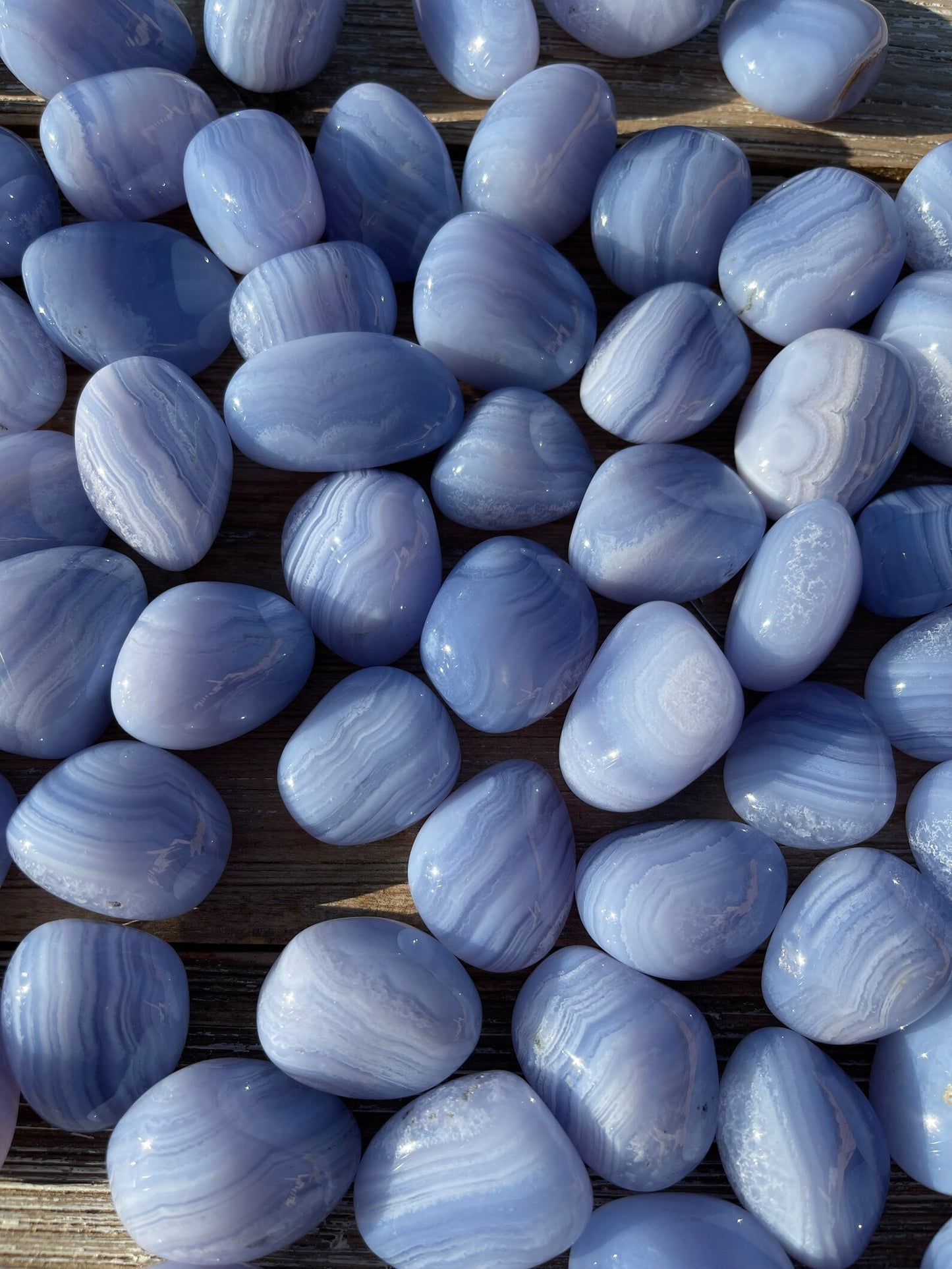Blue Lace Agate - Tumbled