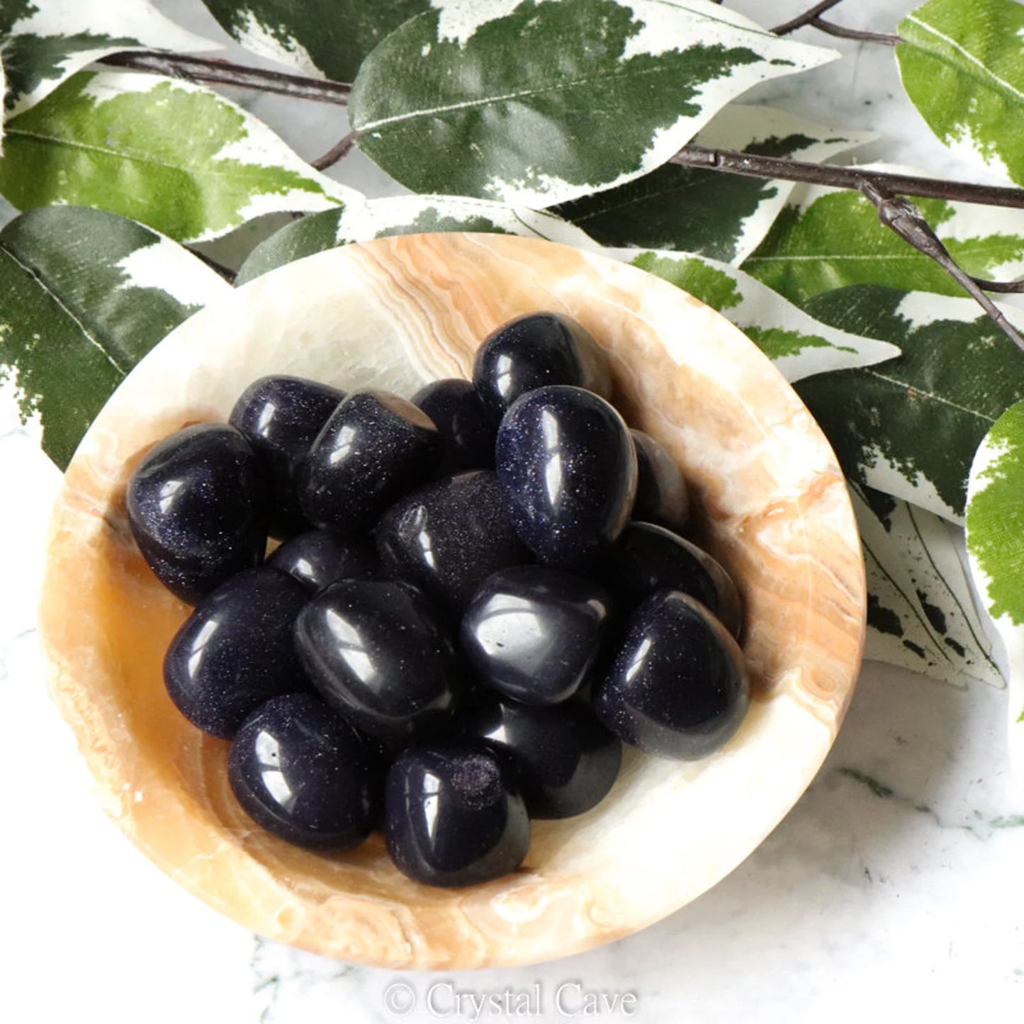 Blue Goldstone - Tumbled