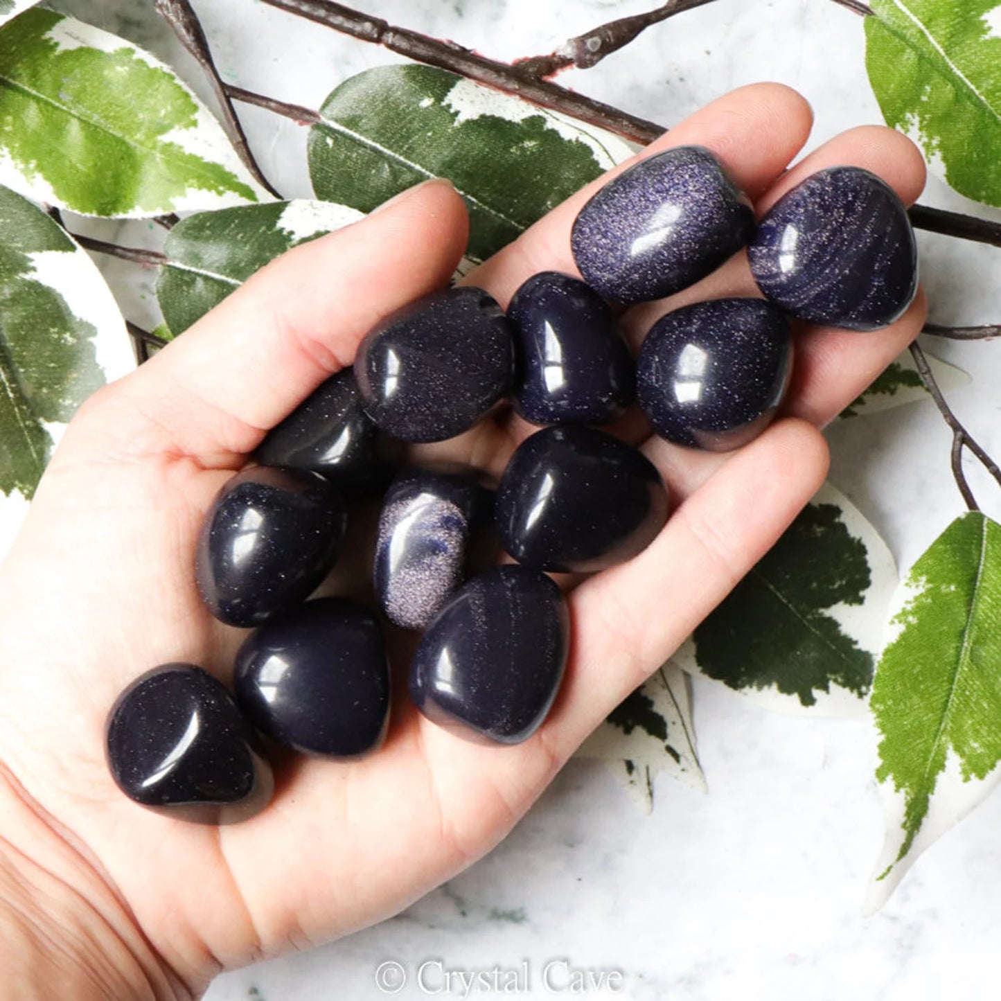 Blue Goldstone - Tumbled