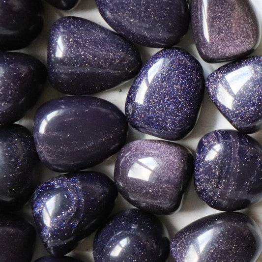 Blue Goldstone - Tumbled